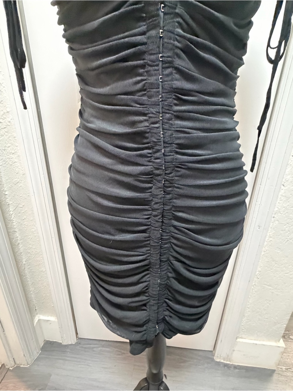 ✨ Fashion Nova Ariel Mesh Mini Dress Black - Size L (NWT) ✨ - Picture 10 of 12